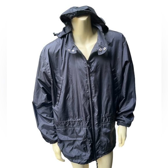 Vintage Men’s Large Woolrich Rain Coat Windbreaker - Picture 1 of 4